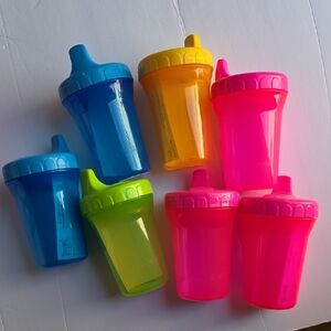 Colorful Spill-Proof Sippy Cups Set